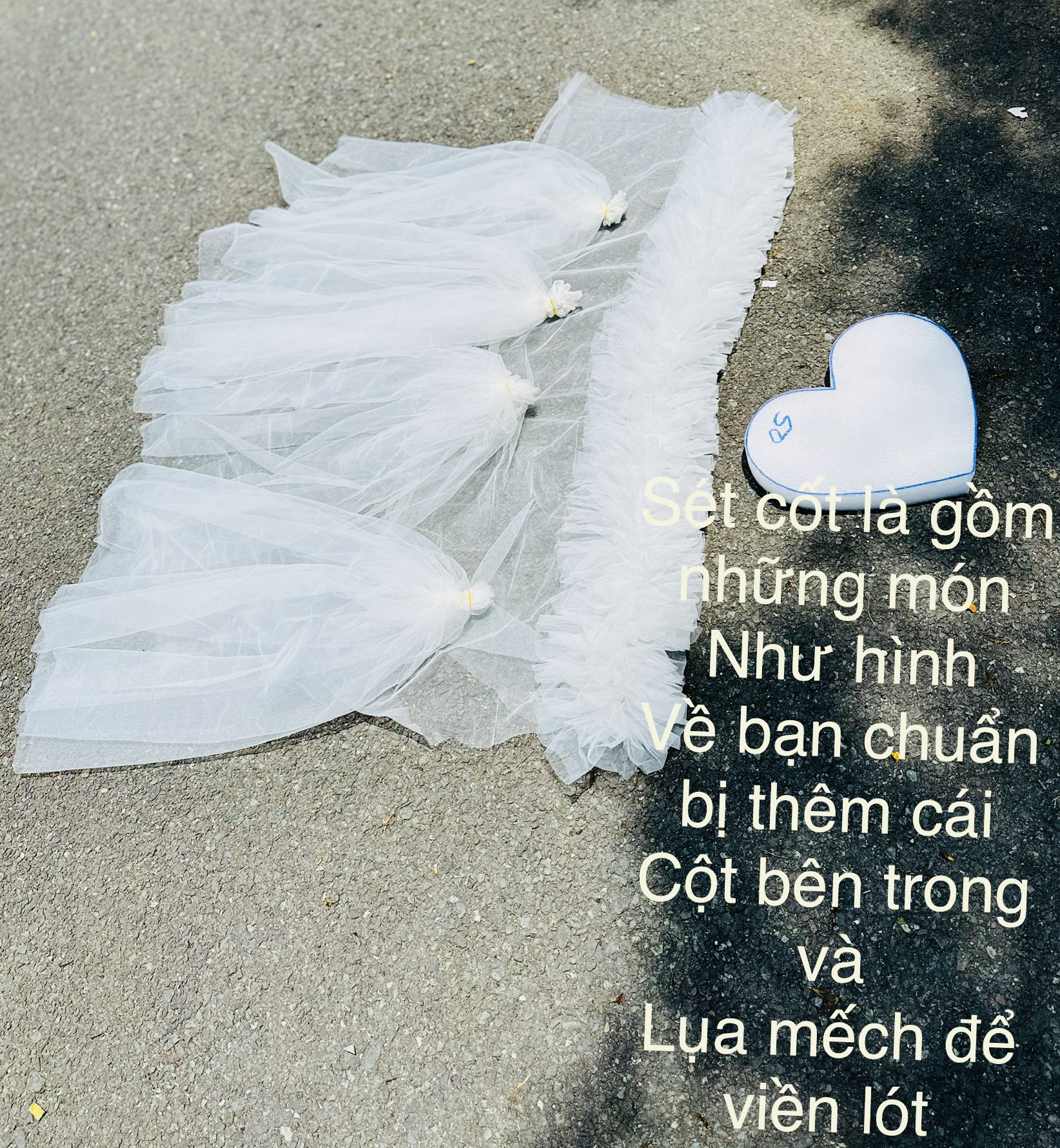 Sét Cốt Voan May Sẵn .dùng làm cốt bó hoa sáp .hoa tươi .hoa lụa