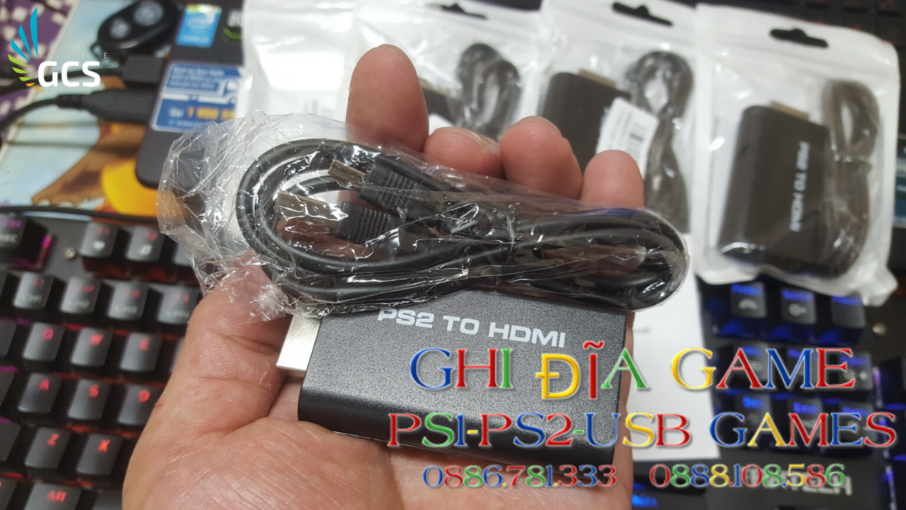 PS2 To HDMI - Cổng Kết Nối HDMI Cho Máy PS2