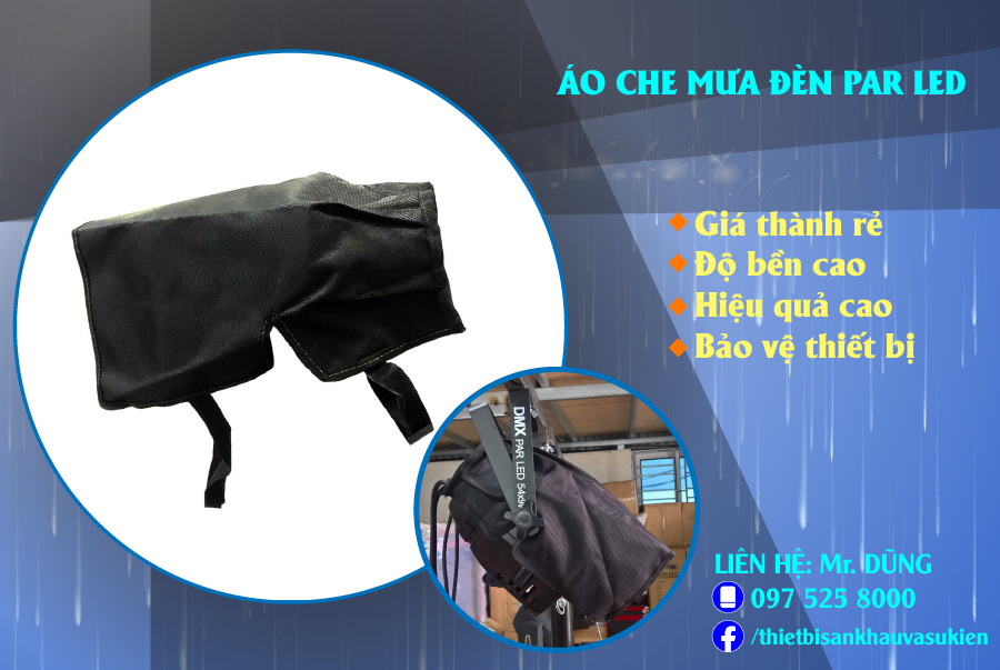 ÁO CHE MƯA ĐÈN PAR LED