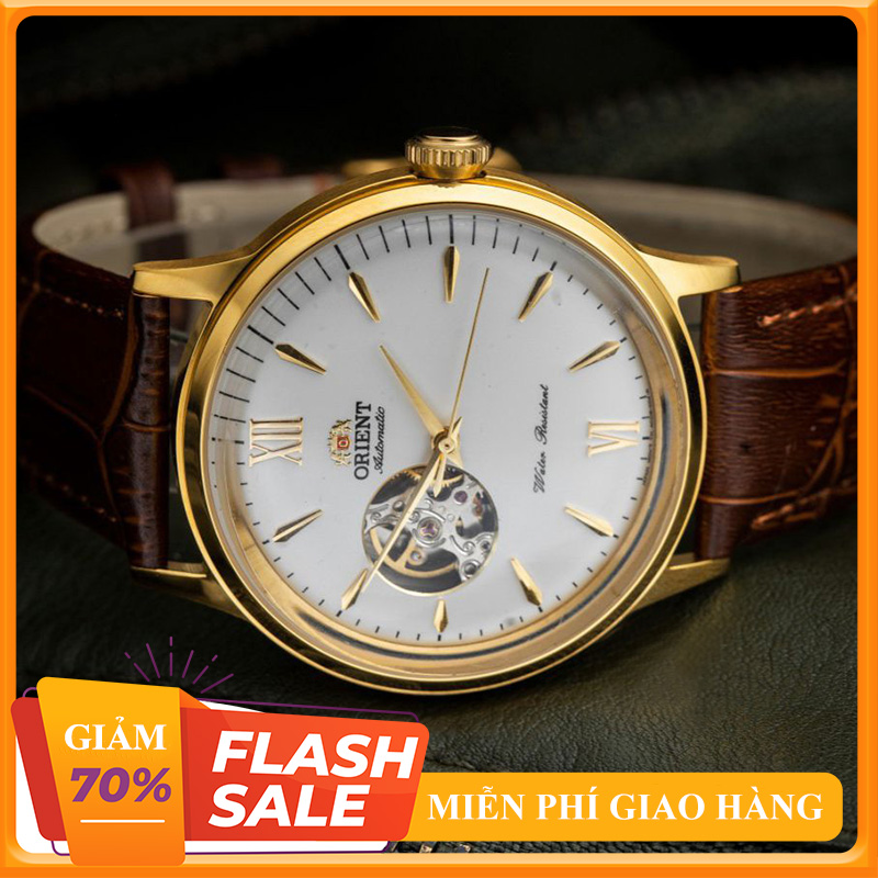 {  ĐỒNG HỒ PHỐ } Đồng Hồ Nam Orient Lộ Tim Cao Cấp Dây Da + Thẻ Bảo Hành/ Gian hàng uy tín/ sk orient seiko