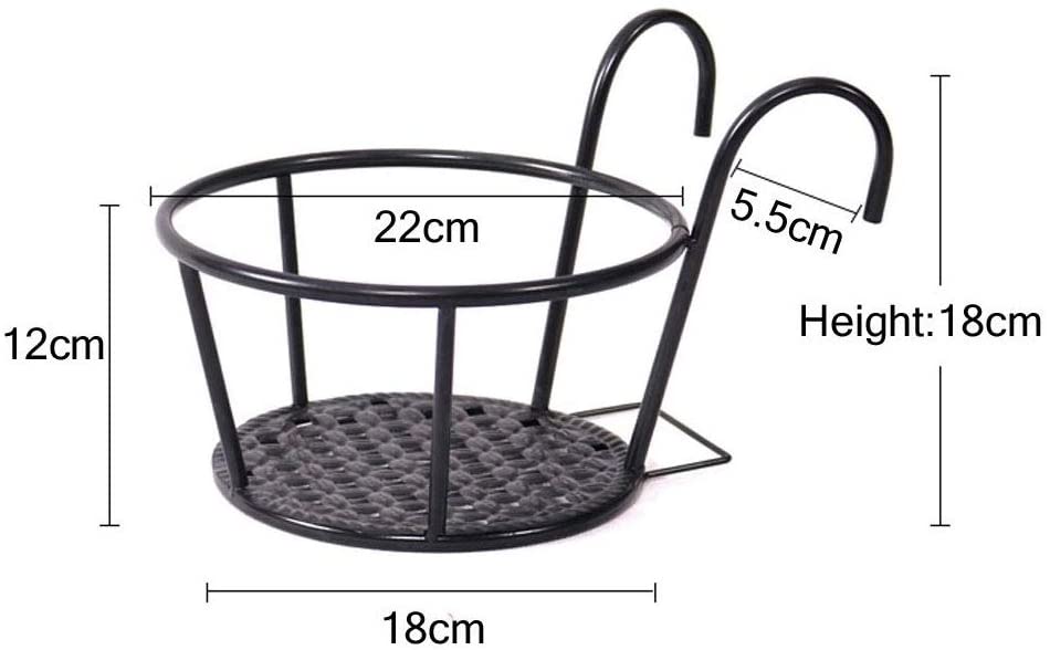Iron convenient balcony garden flower pot holder