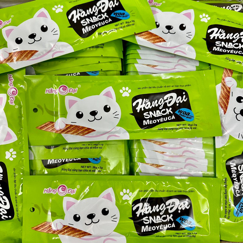 Snack Mèo Yêu Cá Hằng Đại gói 26gr (2 gói)