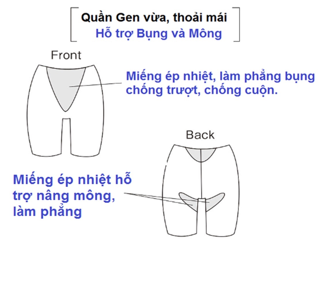 Quần gen Wacoal ILR0300 gen vừa định hình bụng đùi - LR0300