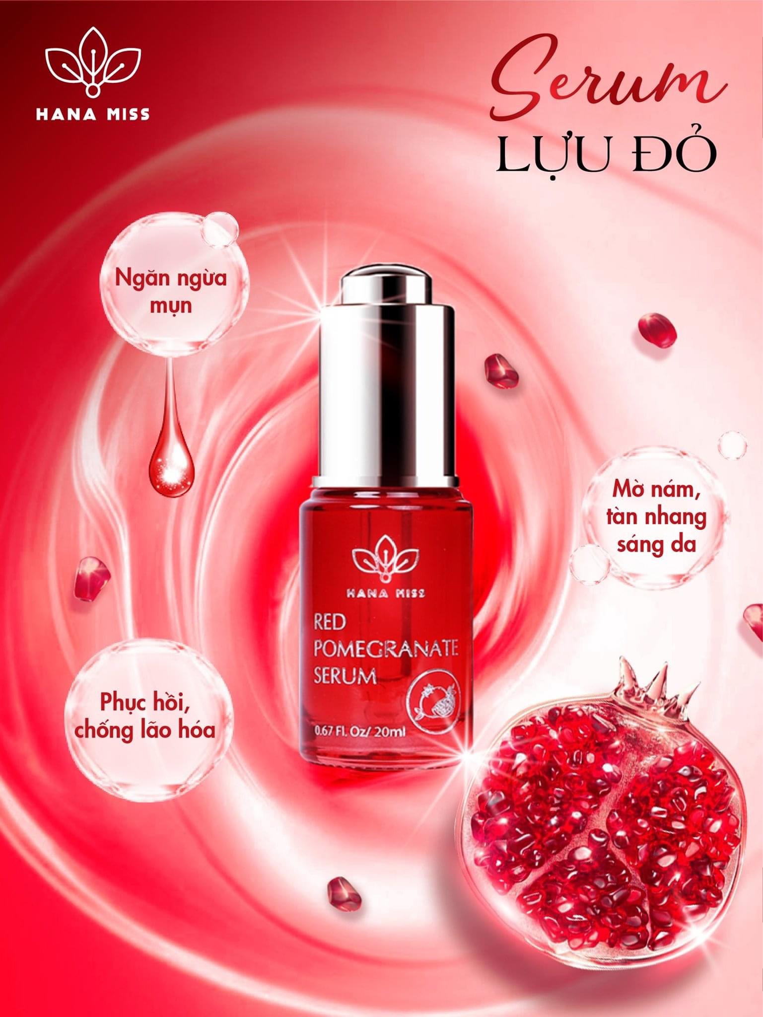 SERUM DƯỠNG LỰU ĐỎ HANA MISS