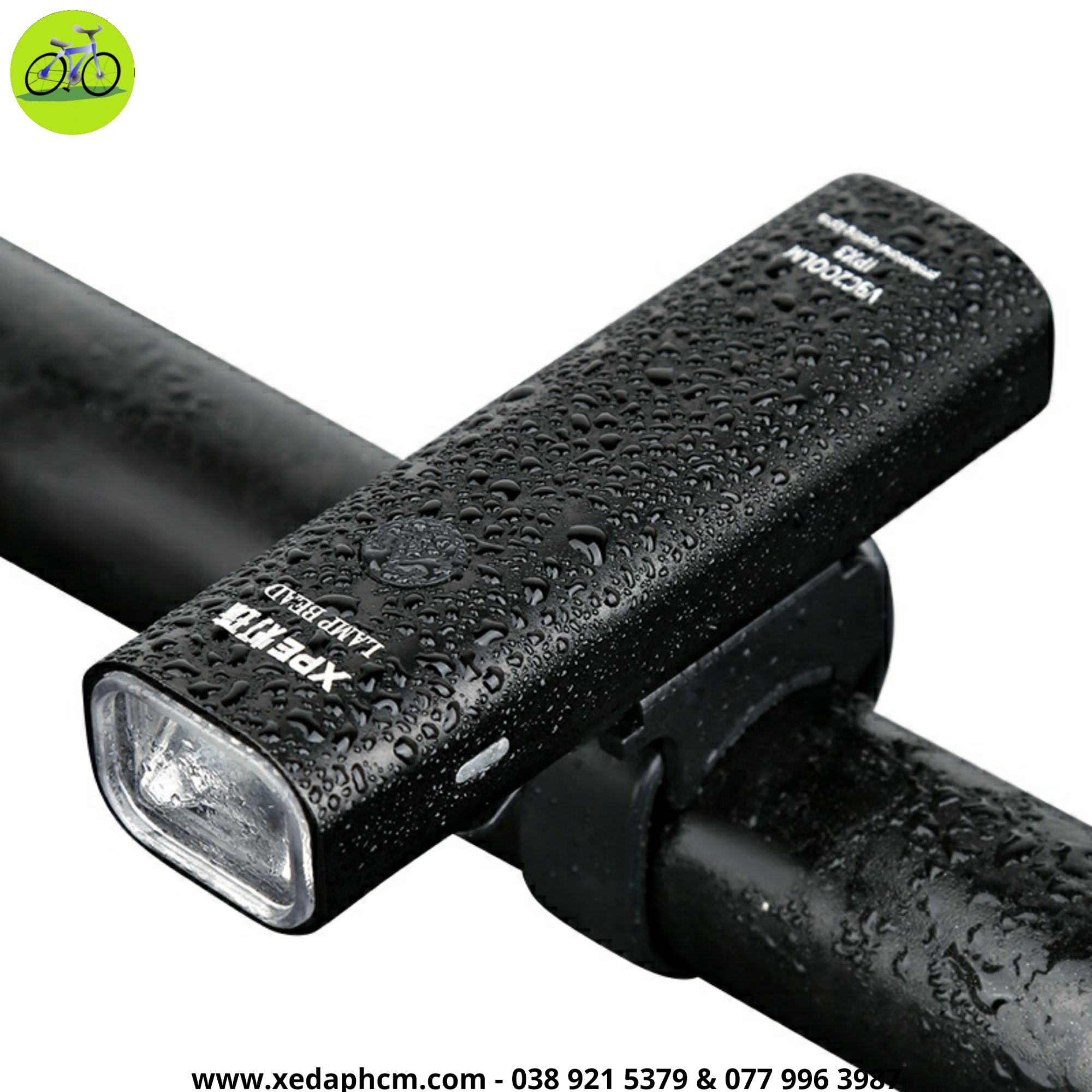 Đèn xe đạp siêu sáng chống nước với độ bền cao, Sạc USB pin 2000mAh