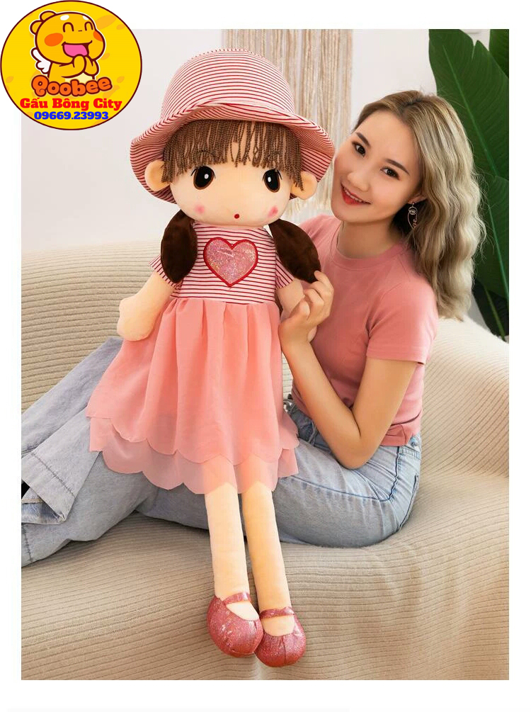 Gấu Bông Búp Bê Xuka Mềm Mịn -Búp Bê Nhồi Bông