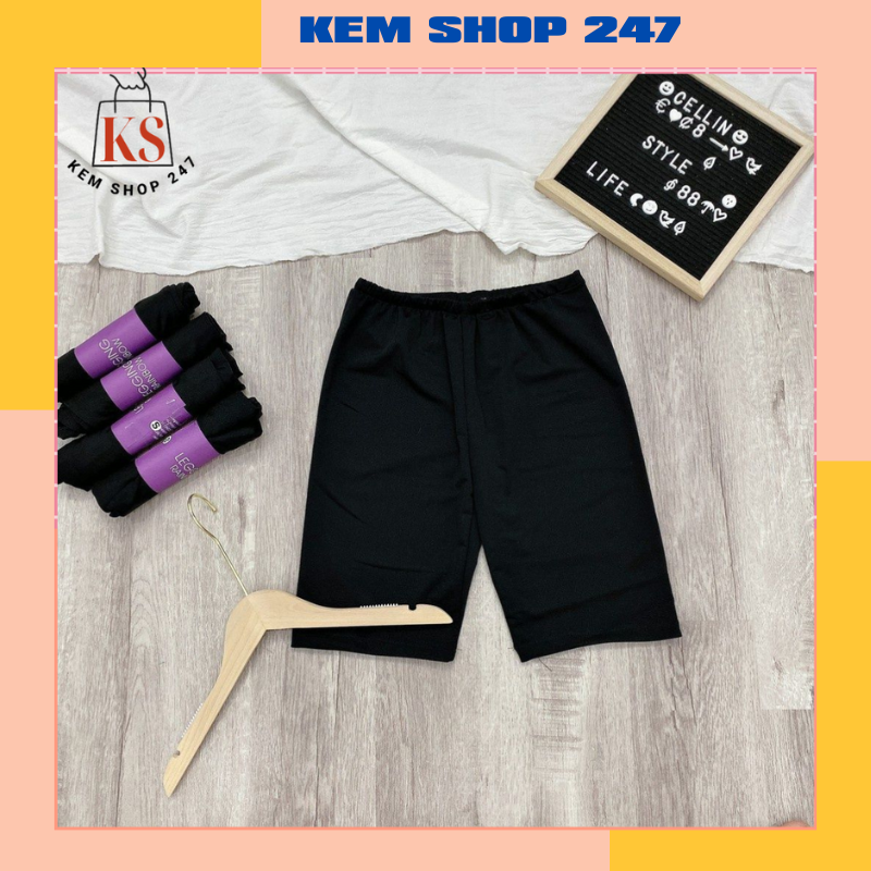 Quần legging đùi nâng mông cạp chun bản to chất thun co dãn(loại đẹp)