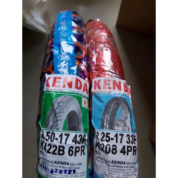 cặp lốp wave 2.25-17 và 2.50-17 kenda / vỏ xe máy