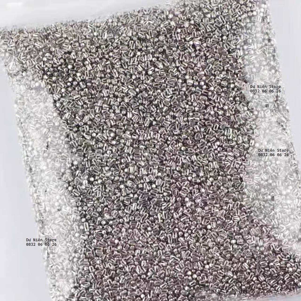 Gói 100g chân chấu đóng hạt ngọc trai không lỗ.