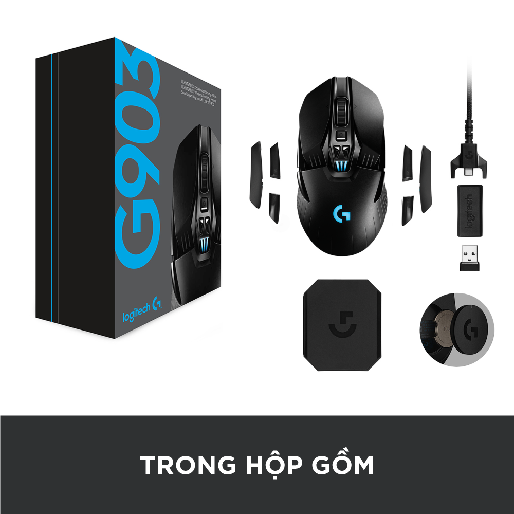 Lightspeed RGB Logitech G903 Hero wireless gaming mouse - Hero 25k sensor