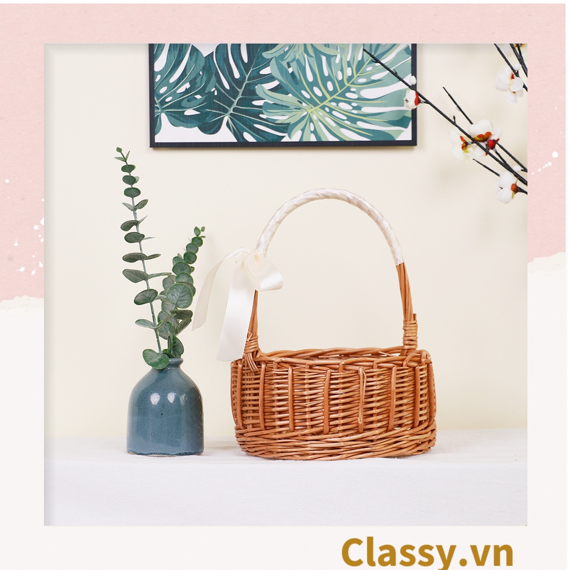 Classy Túi Xách Đan Mây - Làn mây nhiều kiểu sang chảnh phối với áo dài, chụp hình, đi biển