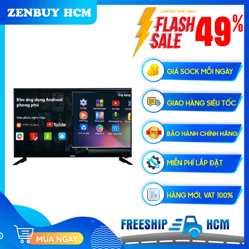 Bảng giá [HCM]Smart TV Asanzo 32 inch 32SL500 HD Ready - Hệ Điều Hành Android OS - Tổng công suất loa 10W