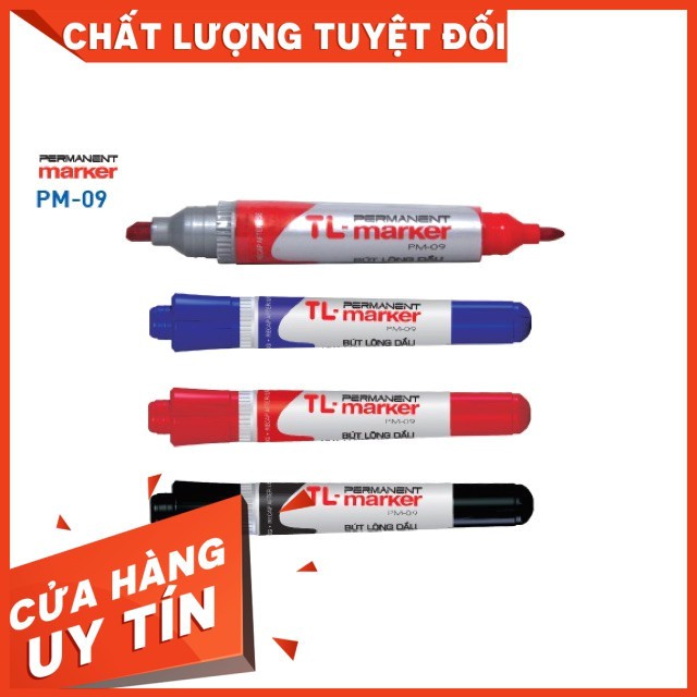 10 bút dạ dầu thiên long pm09