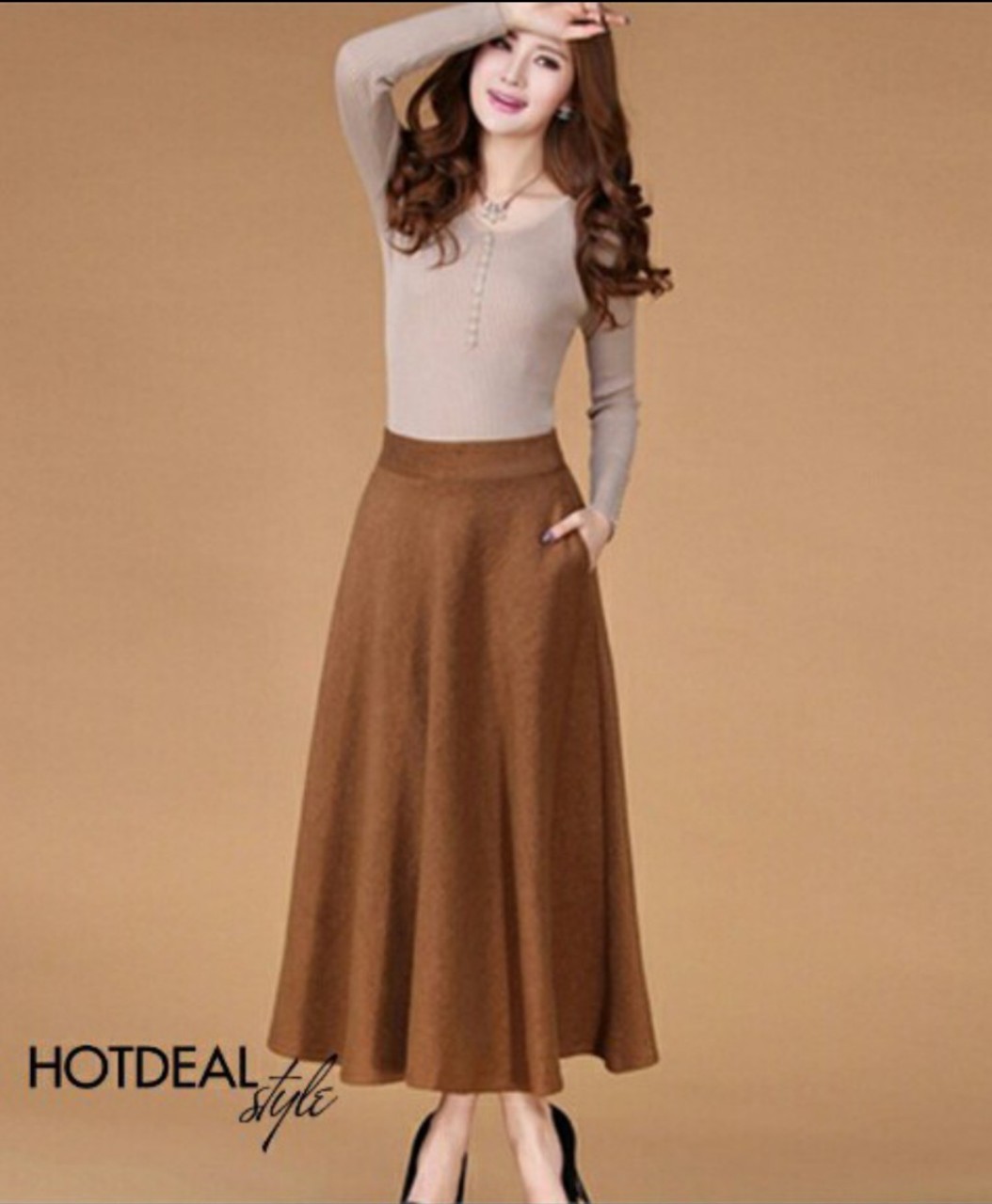 [HCM]Chân Váy Xòe Form Dài