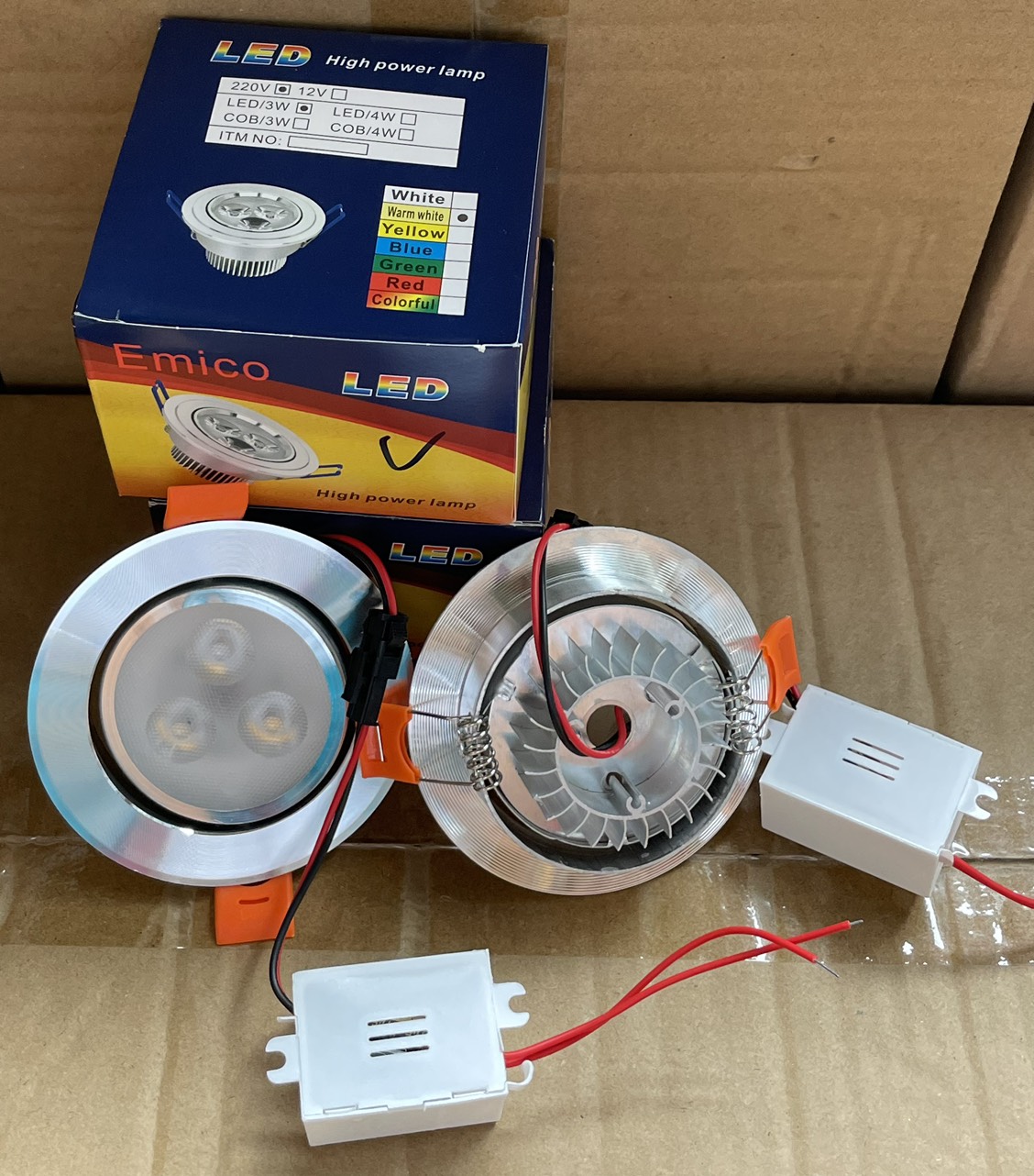 Đèn LED  Âm Trần Mắt Ếch Hạt 3W