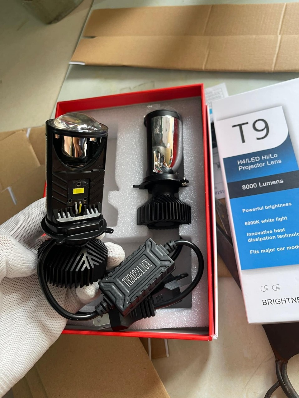 Đèn Pha Led Bi cầu T9 Chân H4 Siêu sáng - THÙY LINH TOOLS