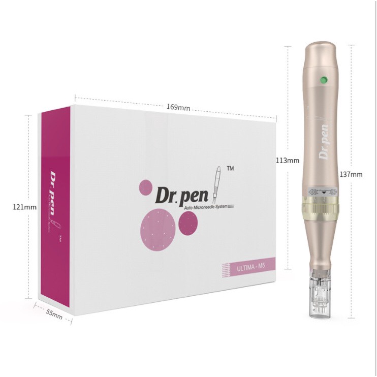 Máy phi kim Dr Pen M5 vàng tích điện cấy tảo cấy phấn phi kim
