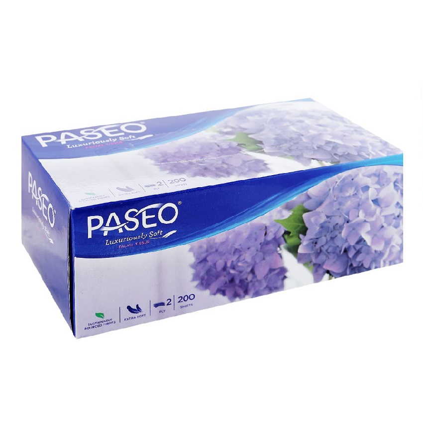 Khăn giấy Paseo hộp 200 tờ ( 2 lớp )