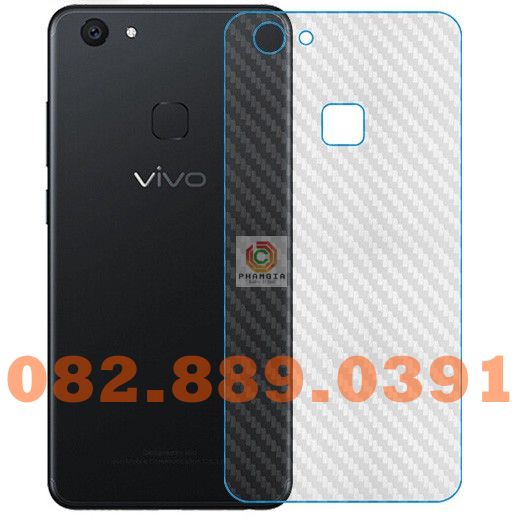 Miếng dán mặt lưng skin carbon Vivo V7/ V7 Plus
