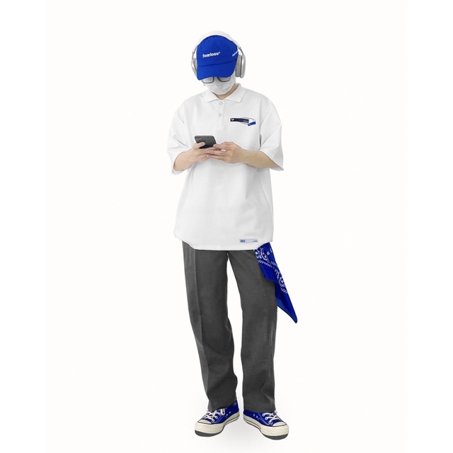 Áo thun polo oversize FEARLESS FLS vải poly