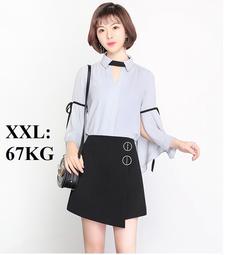 CHÂN VÁY CHỮ A VẠT LỆCH HOT TREND có bigsize 67KG