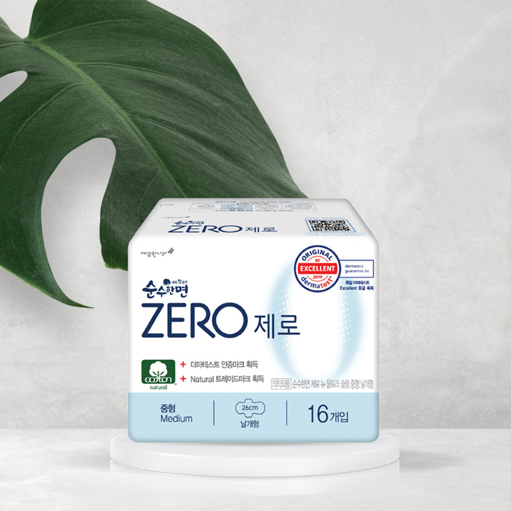 Băng Vệ Sinh Kleannara Zero Mặt Bông Siêu Mỏng Cánh 26cm 16 Miếng