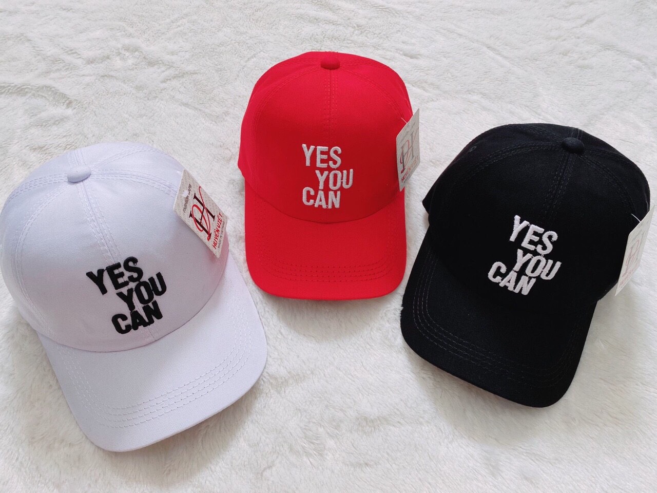 Mũ lưỡi trai YES YOU CAN chất  thoáng mát