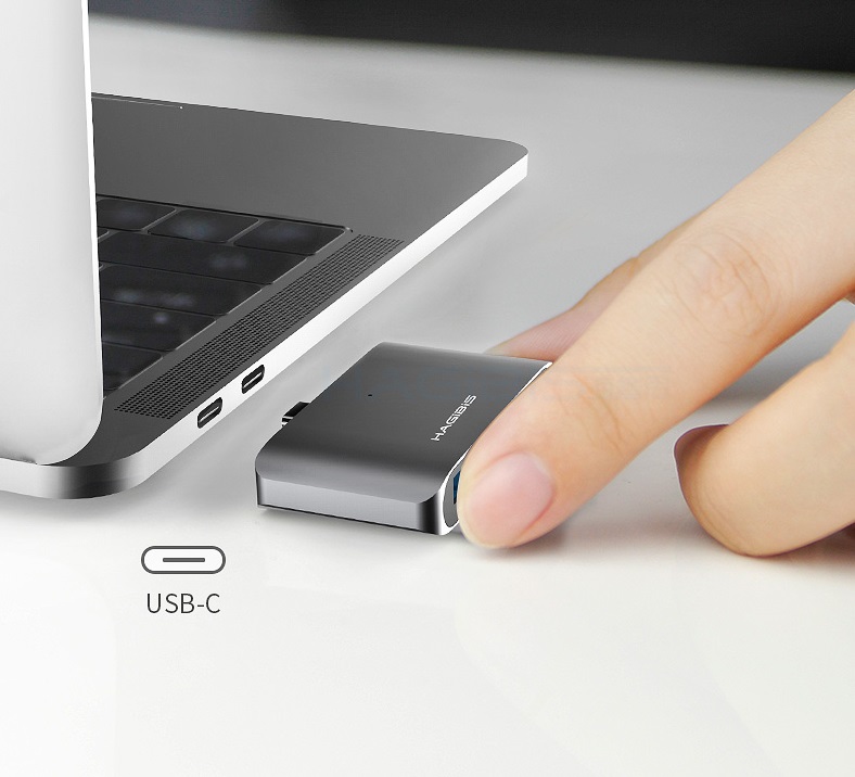Cáp đa năng Hagibis Usb Type C To SD/TF Card/USB