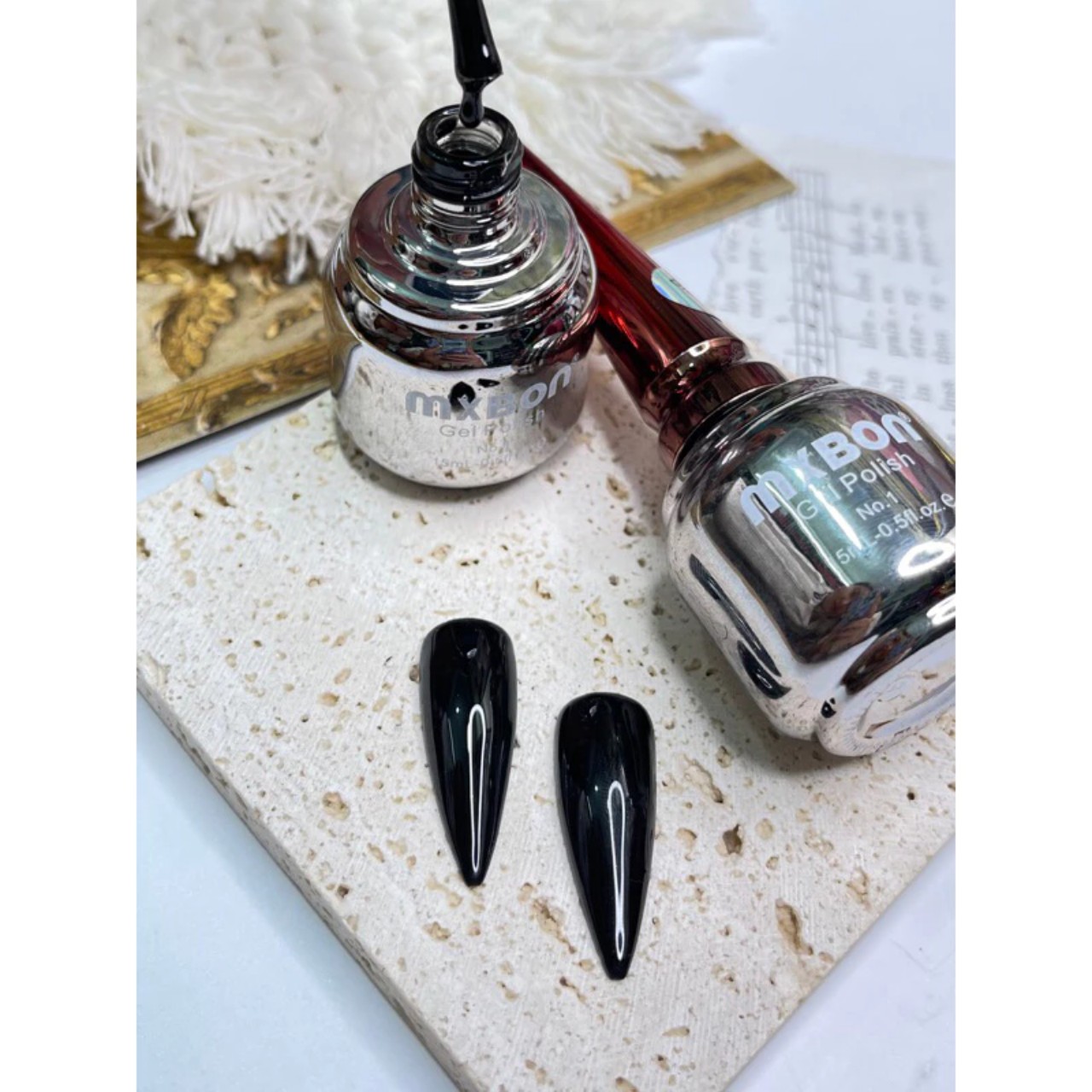 Sơn Gel Mxbon Trắng, Đen, Sữa, Gạo Hot