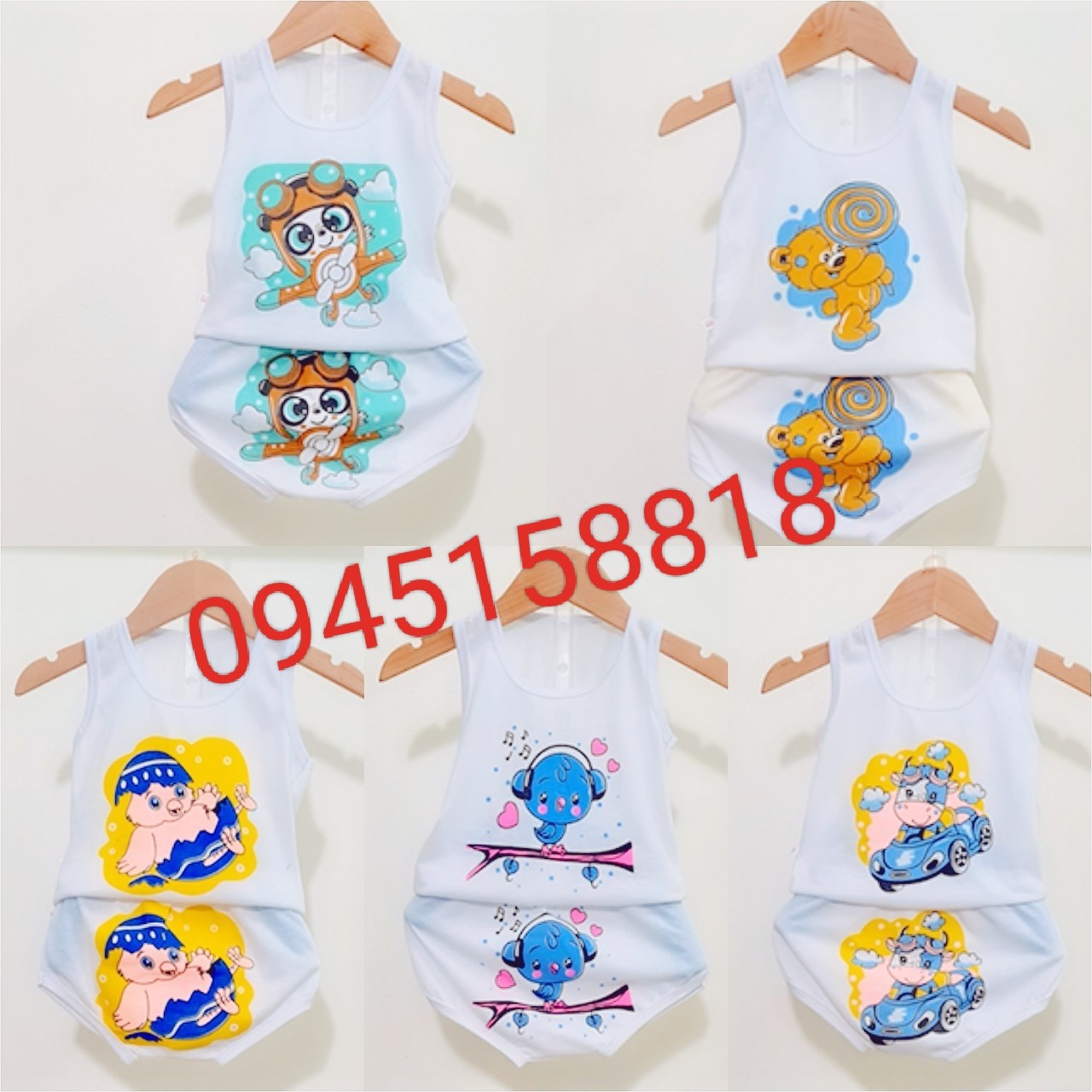Set 5 bộ chip vịt cho bé từ 3-14kg