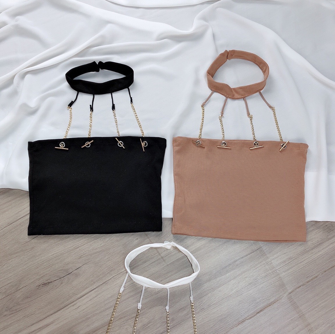 Áo kiểu yếm khoen xích siêu cool
