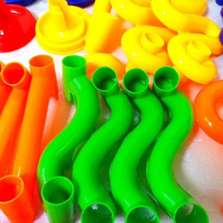 Model Assembly drop ball, Marble Run, detailed 105, baby toy