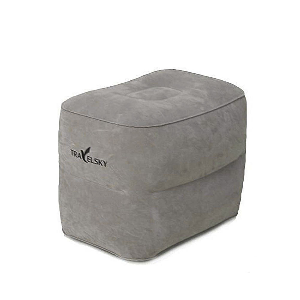 Inflatable Travel Footrest Pillow Foot Leg Rest Travel Pillow for Airplanes Buses Trains Kids Bed