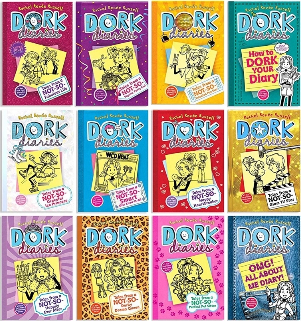 Dork Diaries - Sách nhập khẩu -  12 cuốn