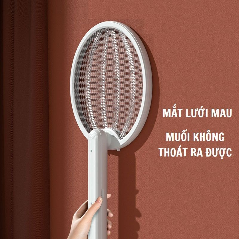 Vợt Muỗi Thông Minh Gấp Gọn 2 Tính Năng, Có Đèn Tự Động Bắt Muỗi Ban Đêm
