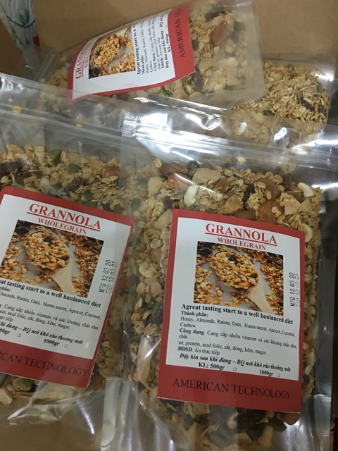 Ngũ Cốc Granola Vị Mật Ong 500G