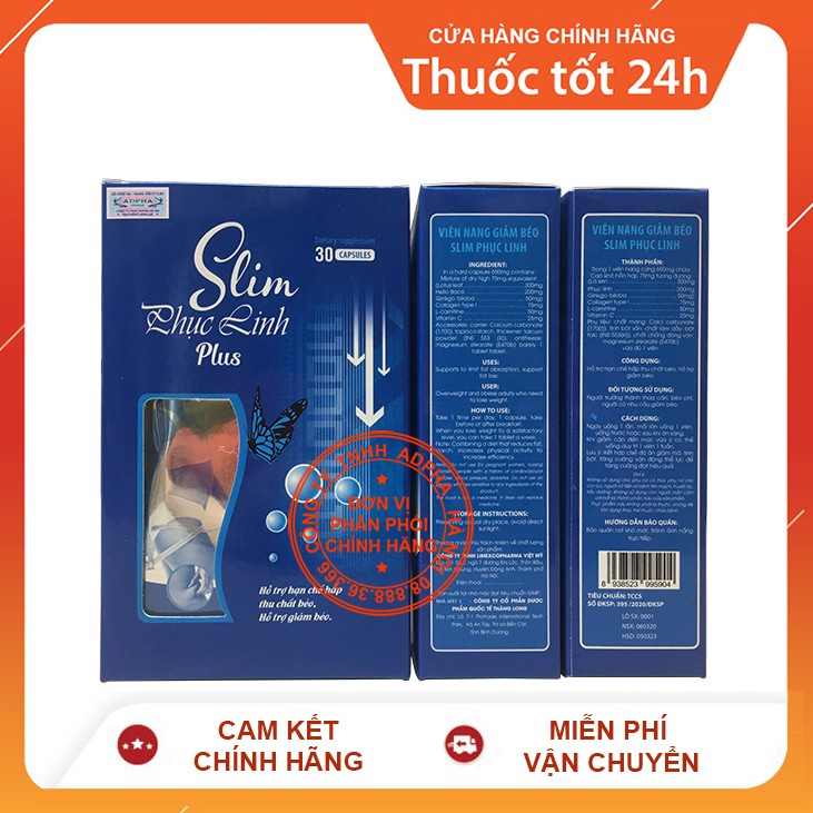 ✅ CHÍNH HÃNG - Giảm cân Slim Phục linh
