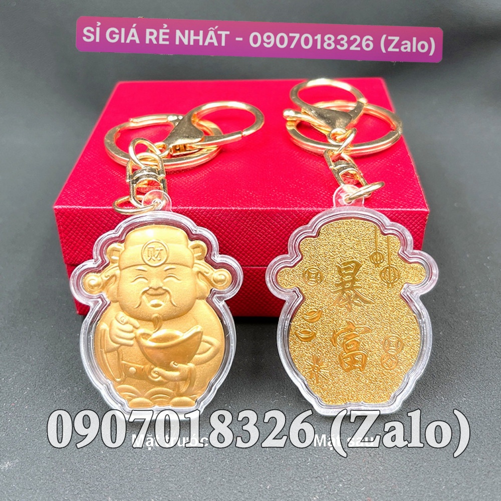 Móc Khóa Thần Tài May Mắn Chiêu Tài