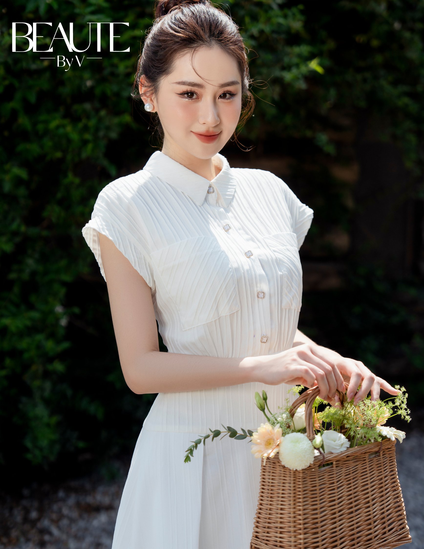 BEAUTEBYV - Váy cổ đức vai chờm Celina
