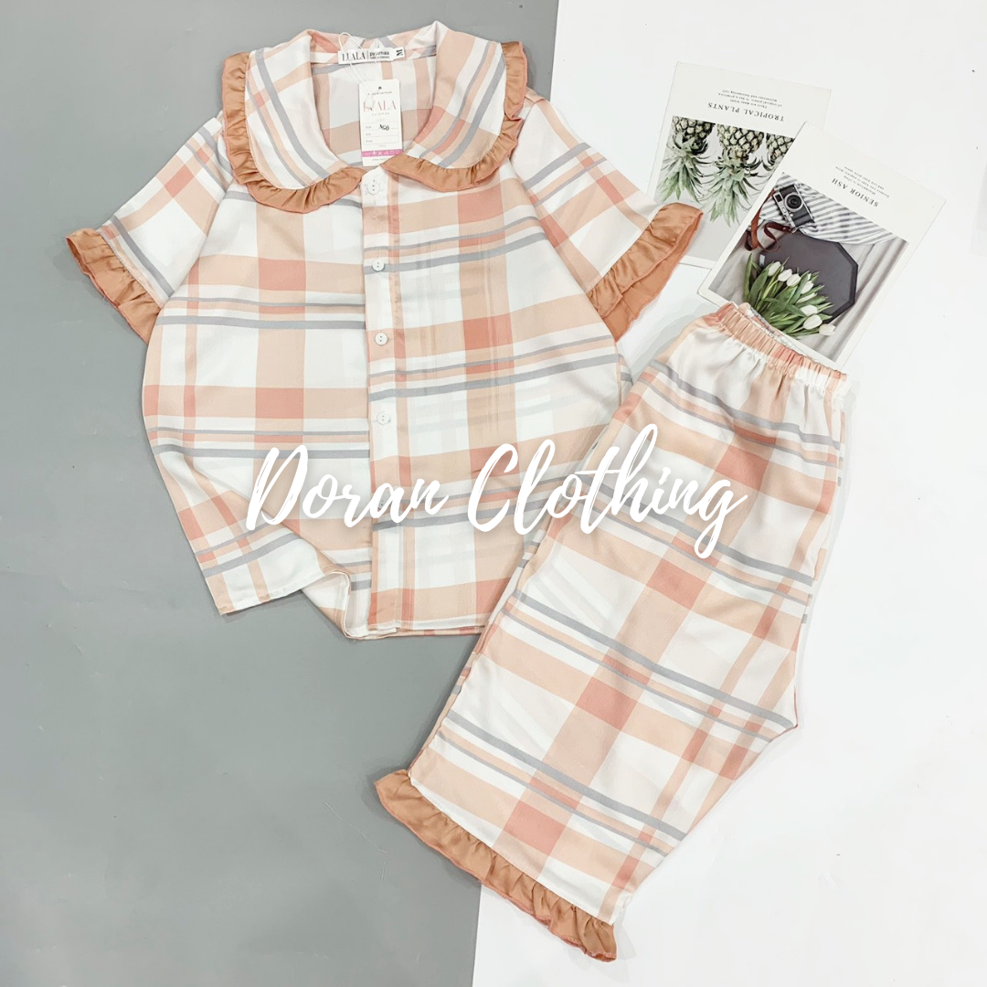 [XẢ KHO] Pijama Đồ Bộ Mặc Nhà Lụa Satin Lửng Mẫu Mới 2021