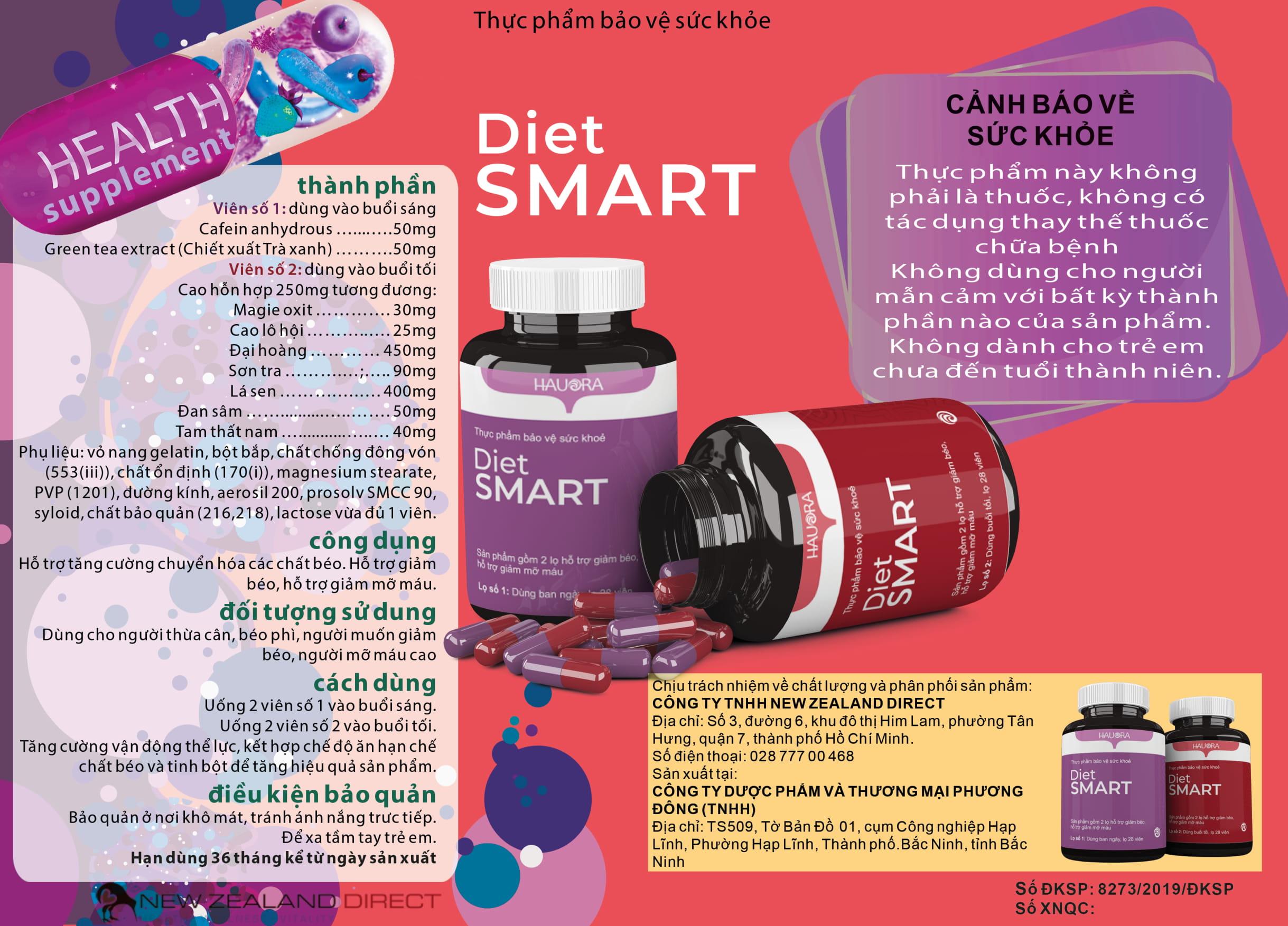 [HCM]Bộ Thảo Mộc Giảm Cân Diet Smart Hauora