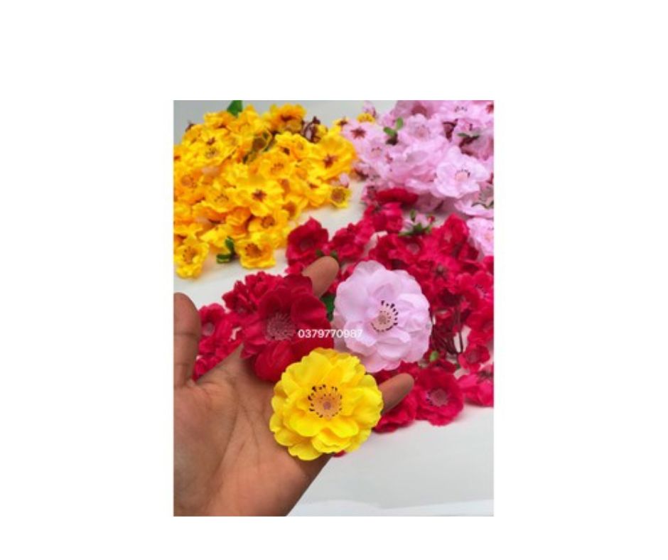 Hoa Đào Giả - Cành Mai Vàng (1 Mét)