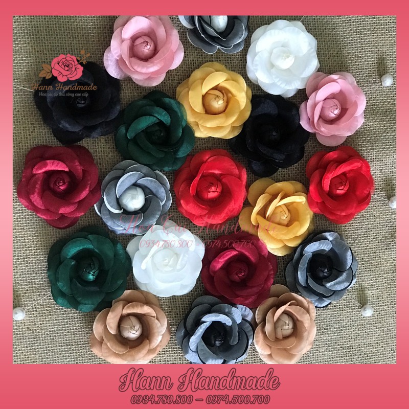 Hoa Cài Áo Giá Sỉ cao cấp [HANN HANDMADE - Hoa cài áo, phụ kiện thời trang sỉ]