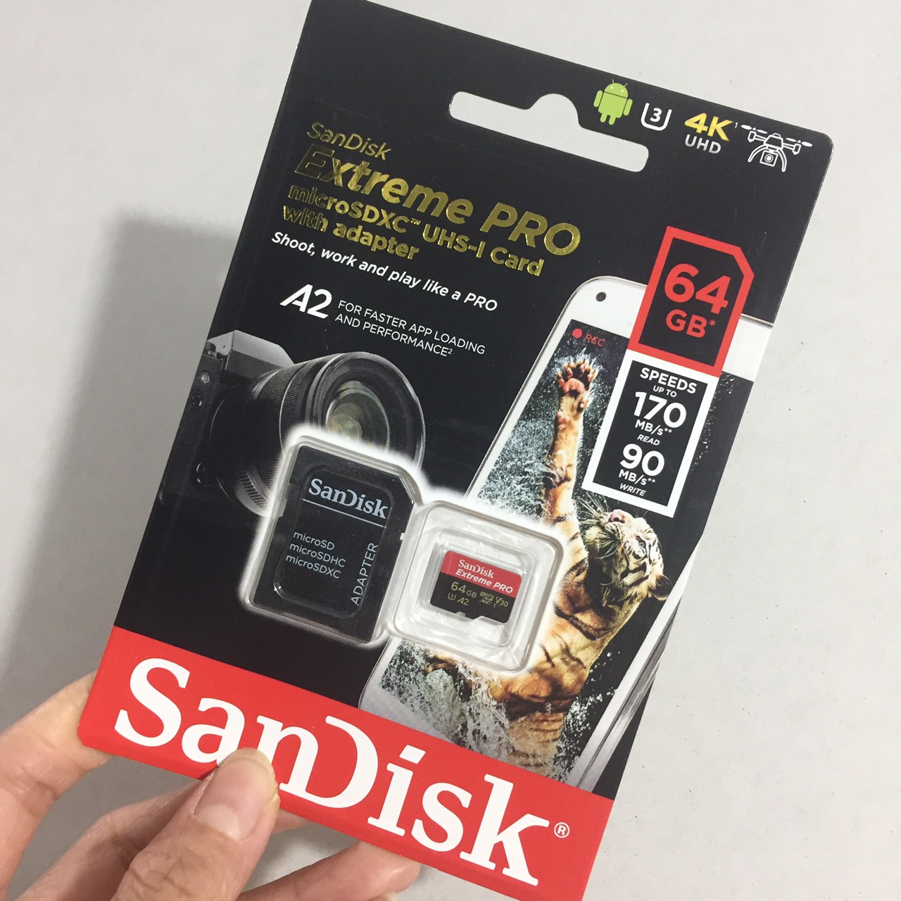 [ 64GB/ 128GB / 256GB/512GB ]Thẻ nhớ MicroSD SanDisk Extreme Pro A2 tốc độ 200MB/s SDSQXCY - GN6MA