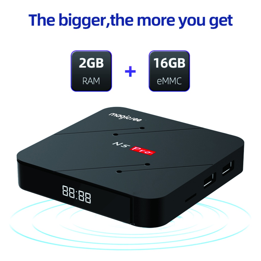Android tivi box Magicsee N5 pro 2023 Android 11 - Ram 4GB - Rom 32GB - Chip S905W2