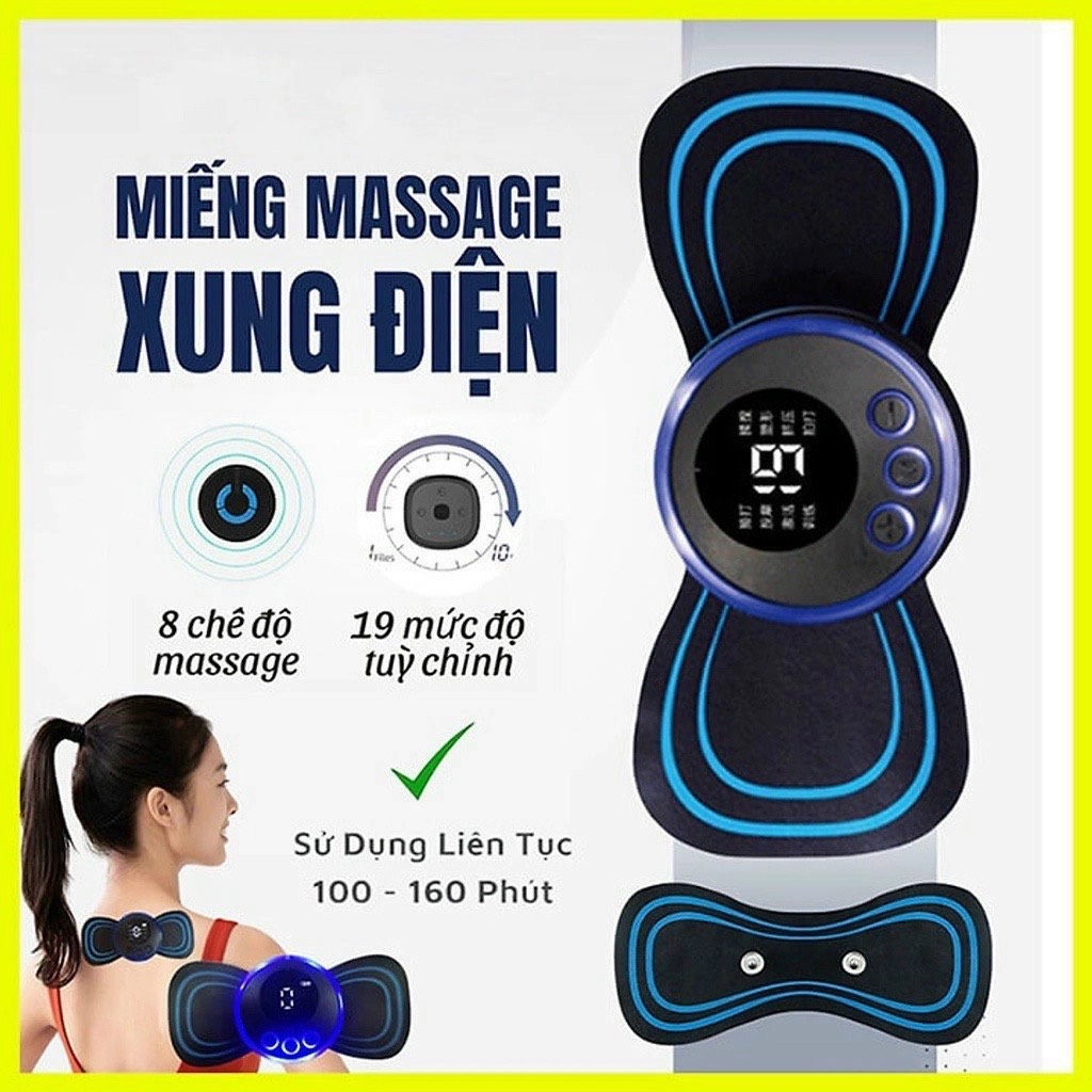 Máy massage mini xung điện thư giãn toàn thân