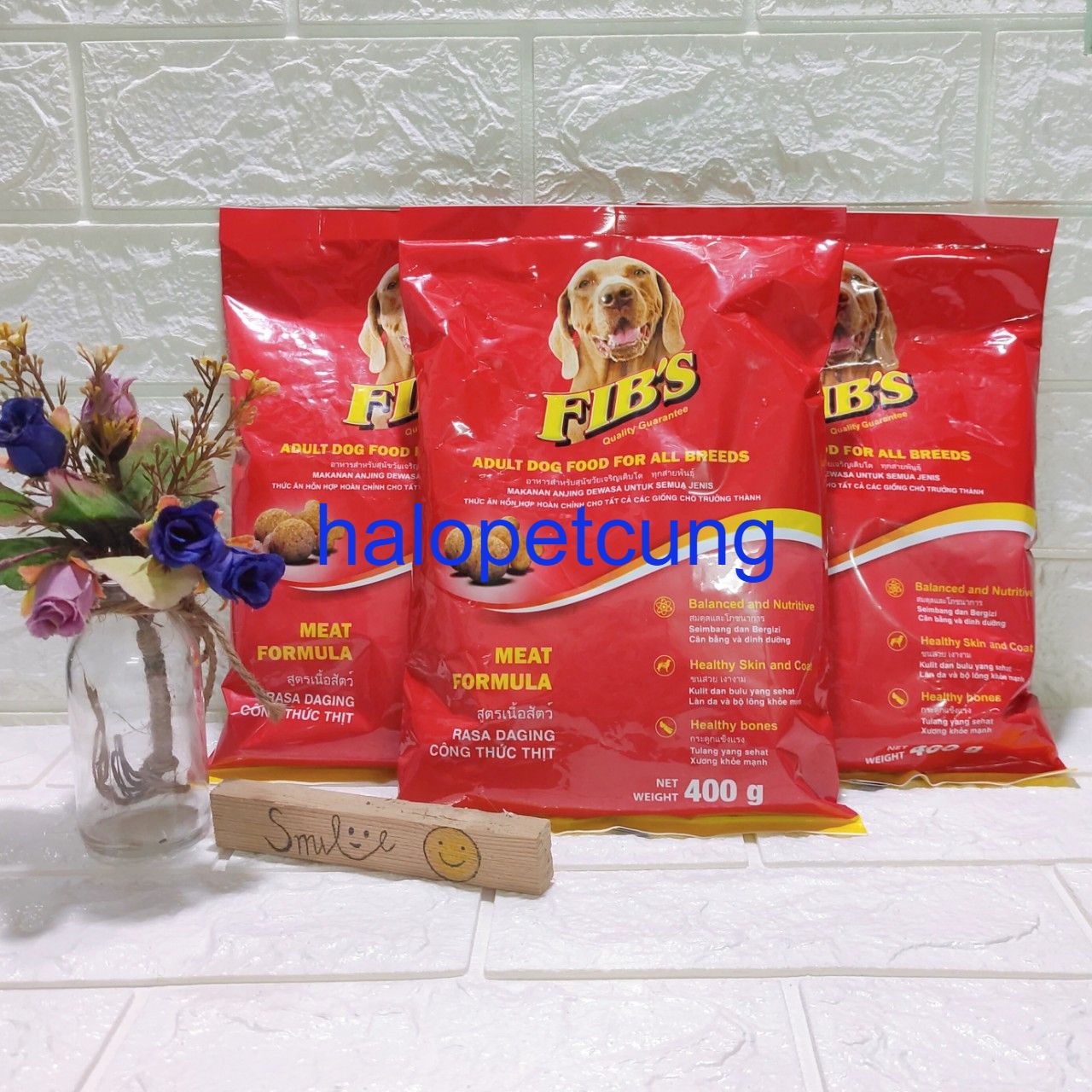 Thức Ăn Hạt Cho Chó Lớn Fib Gói 400g