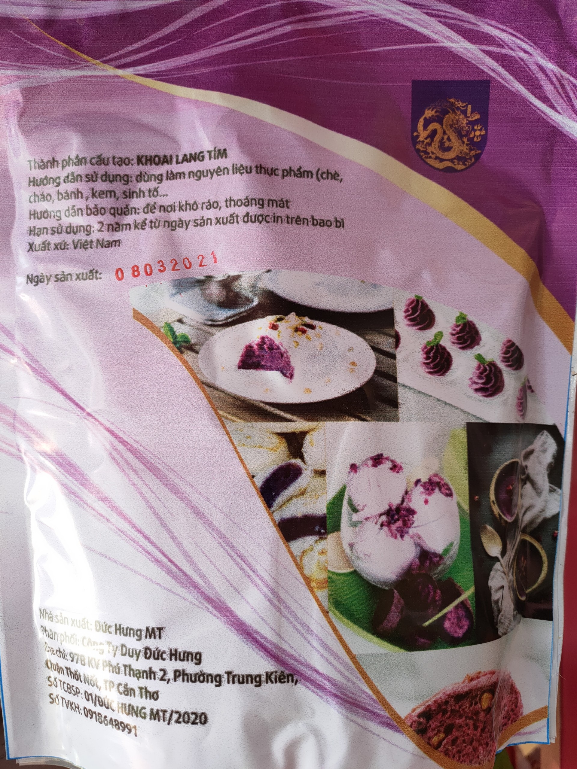 BỘT KHOAI LANG TÍM 500GR