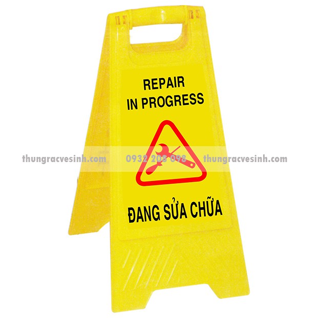 BIỂN CẢNH BÁO ĐANG SỬA_CHỮA - BIỂN CHỮ A