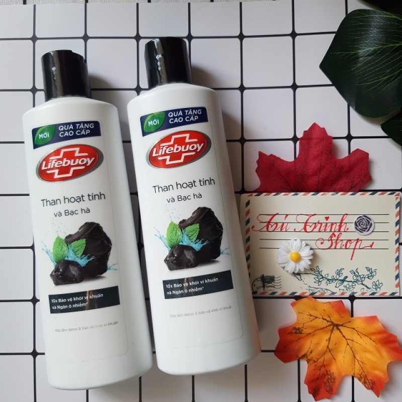 (Hàng Khuyến Mãi Tách Set) Combo 2 Sữa Tắm Lifebuoy Than Hoạt Tính 200Gx2